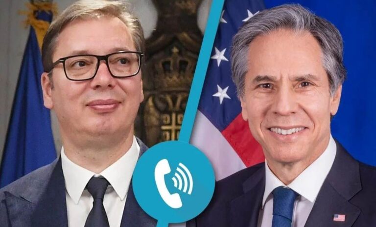 Vučić u razgovoru sa Blinkenom zatražio puštanje svih uhapšenih Srba