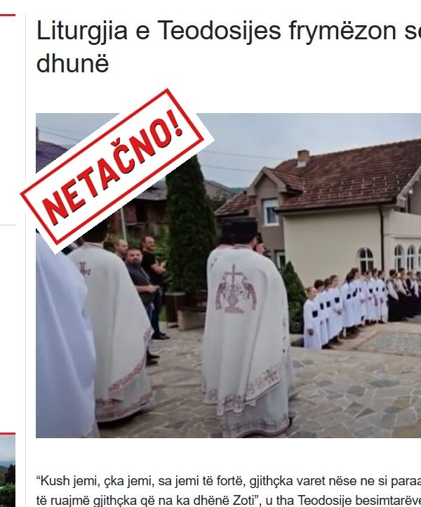 Liturgija koja “inspiriše Srbe na nasilje” i obrisani tekst