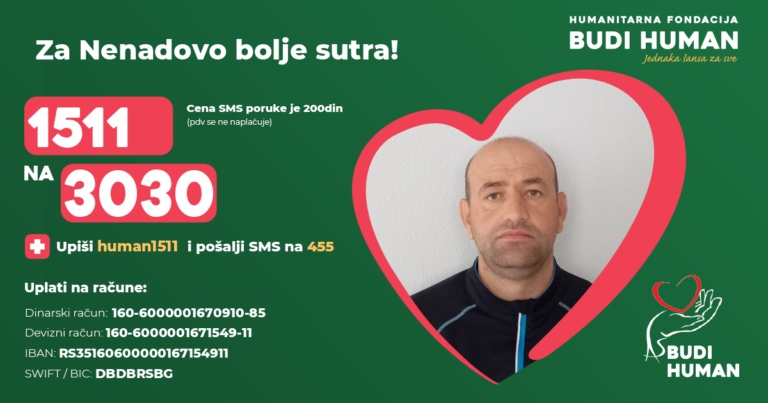 Budi human: Nenadu Janićeviću iz Gotovuše potrebna transplantacija bubrega