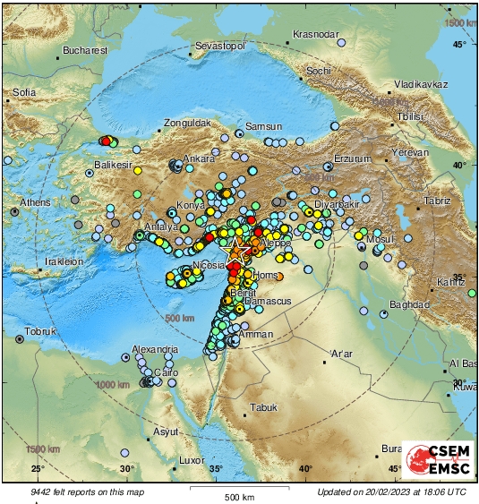 Snažan zemljotres pogodio pogranični region Turske i Sirije