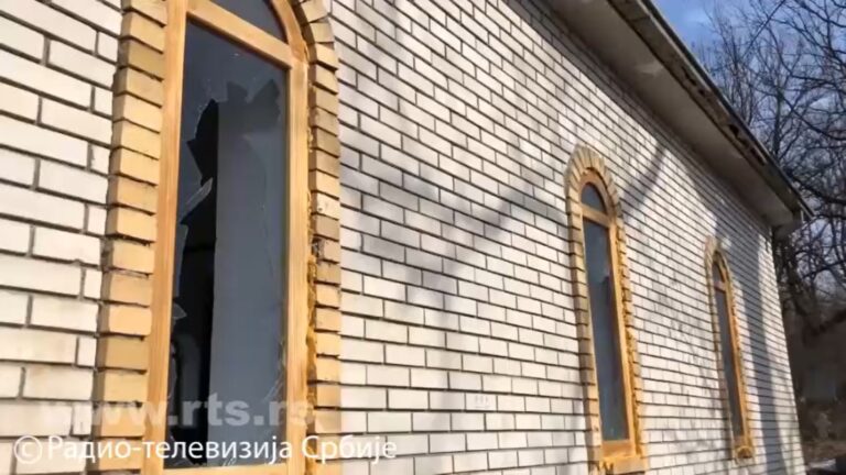 Oštećena crkva Svetog Ilije kod Uroševca