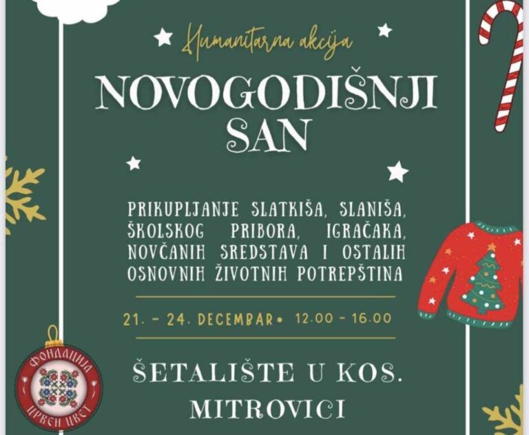 Humanitarna akcija „Novogodišnji san“ ove sedmice u Kosovskoj Mitrovici