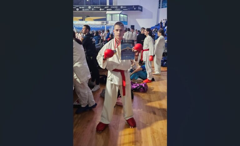 Stefan Timotijević zlatan na takmičenju u Podgorici