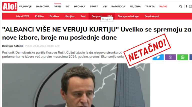 Čitaoci tabloida „Alo“ očekuju nove kosovske izbore i&hellip;