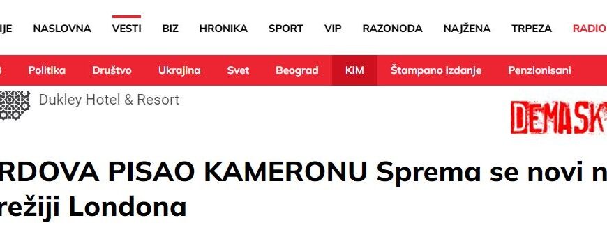 Alo-ov „napad na Srbiju u režiji&hellip;