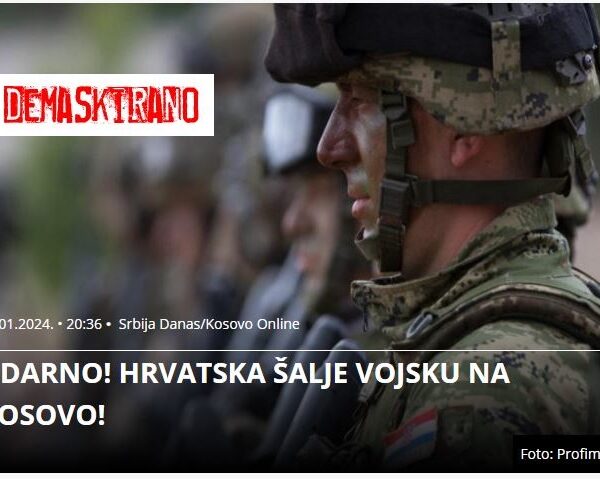 Hrvatska šalje vojsku na Kosovo ali u okviru…