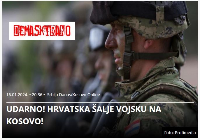 Hrvatska šalje vojsku na Kosovo…