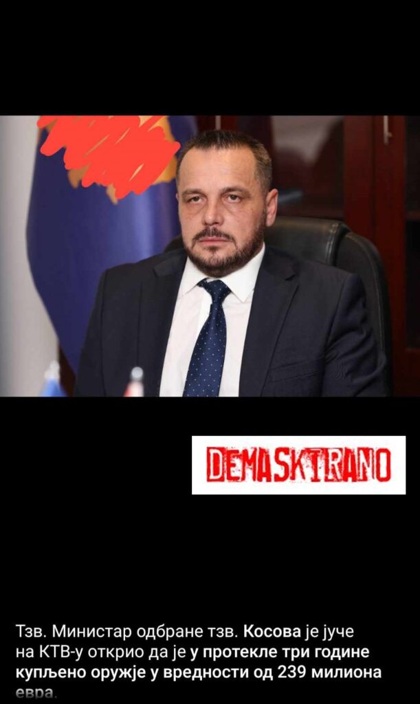 Kosovski ministar nije otkrio nego…