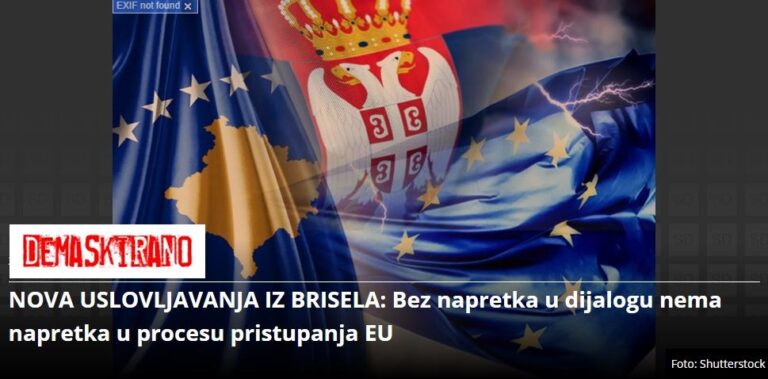 Naslov jedno, tekst drugo: Nije „novo uslovljavanje“ iz Brisela nego i ranije ponavljana poruka