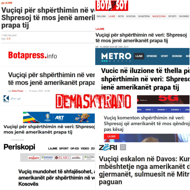 Vučić nije govorio o Amerikancima u kontekstu bacanja bombe u Mitrovici