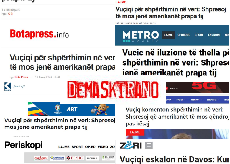 Vučić nije govorio o Amerikancima u&hellip;