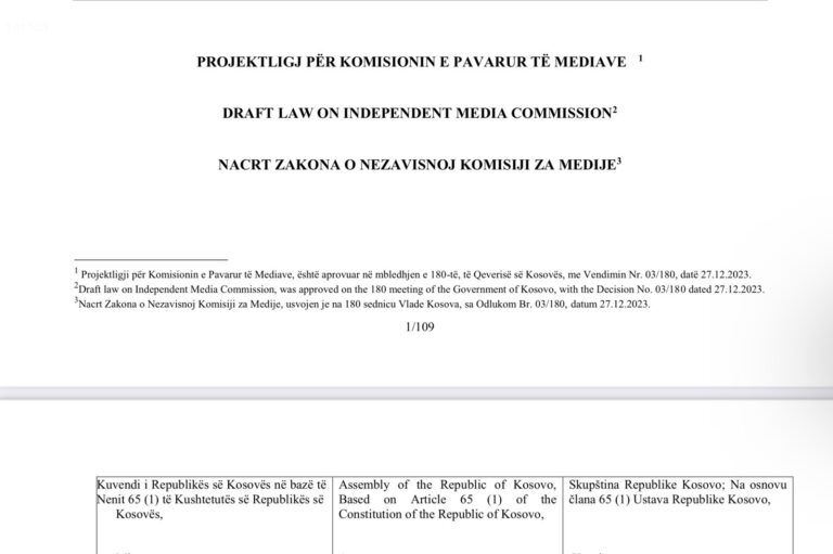 Nacrt zakona o Nezavisnoj komisiji za medije: Cenzura&hellip;