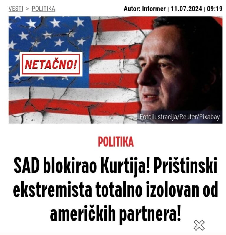 Kako je izjava kosovskog novinara o odnosima SAD&hellip;