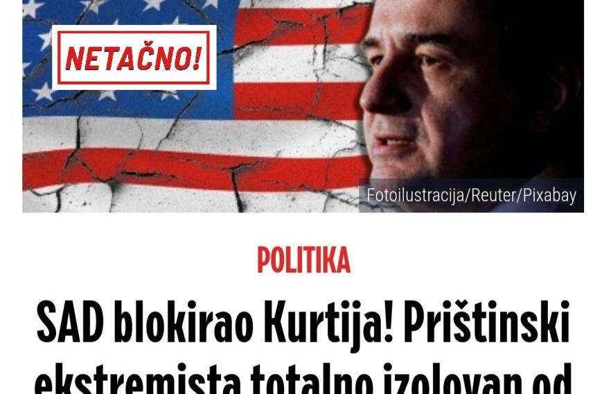 Kako je izjava kosovskog novinara o odnosima SAD i Aljbina Kurtija postala inspiracija za naslove tabloidnih portala?