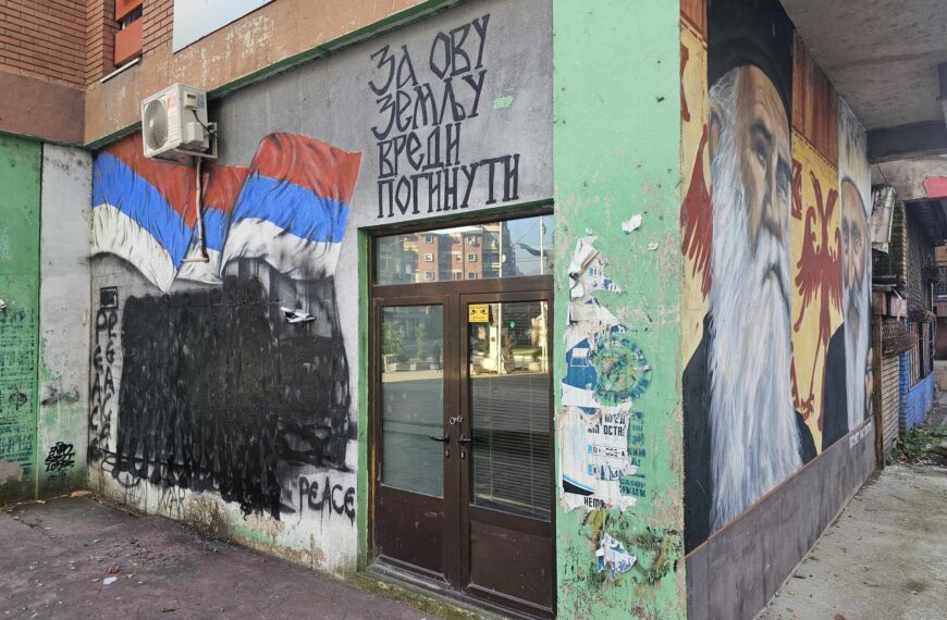 Prefarbavanje murala posvećenom junacima sa Košara