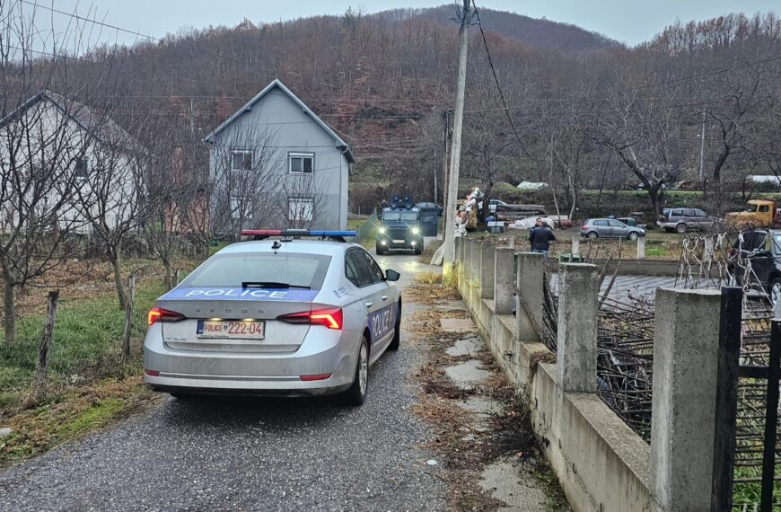 Akcija Kosovske policije u opštini Zubin Potok