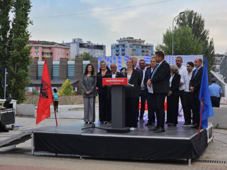 Predizborni skup Samoopredeljenja u Severnoj Mitrovici