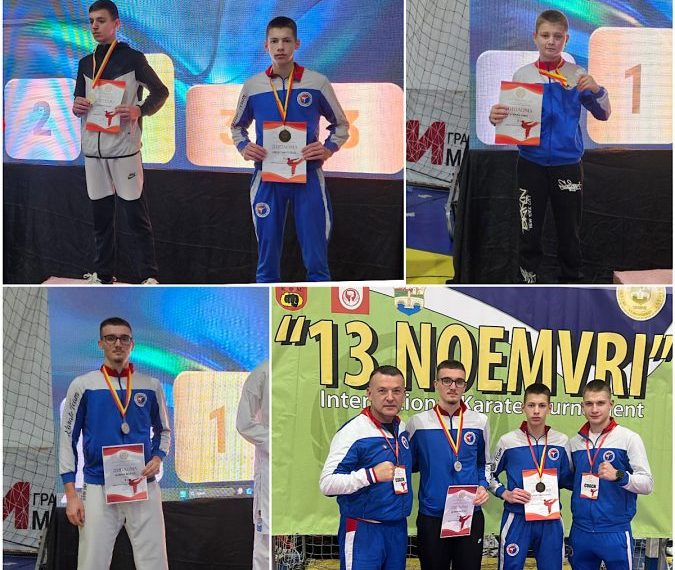 Karatisti OKK „Kosovska Mitrovica“ osvojili tri medalje na turniru u Skoplju