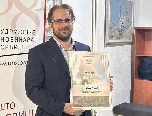 Ognjen Gogić dobitnik „Belog božura“:&hellip;