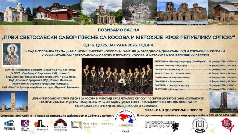 Svetosavski sabor pokreće humanitarnu akciju za izgradnju „Doma srpske omladine“ u Pomoravlju