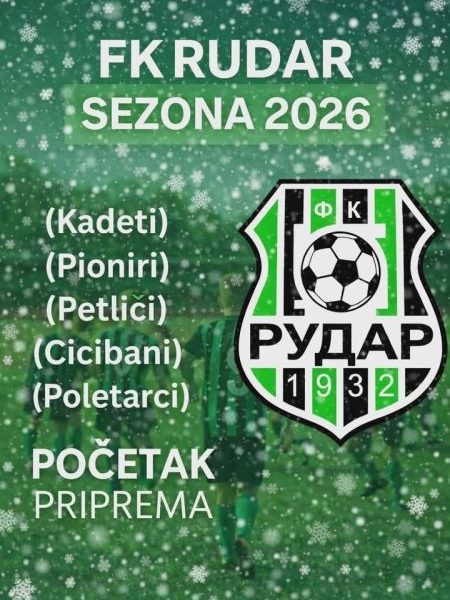 FK Rudar započinje pripreme i…