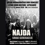Novogodišnji rok koncert večeras u…