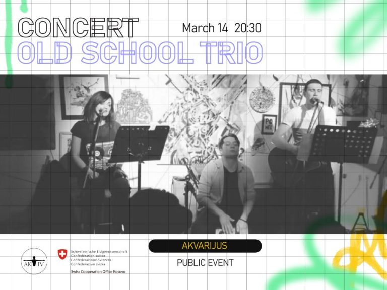 Koncert benda Old school trio u subotu u Akvarijusu