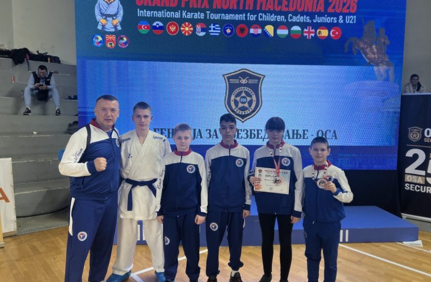 Karate klub iz Kosovske Mitrovice osvojio dve bronze u Skoplju