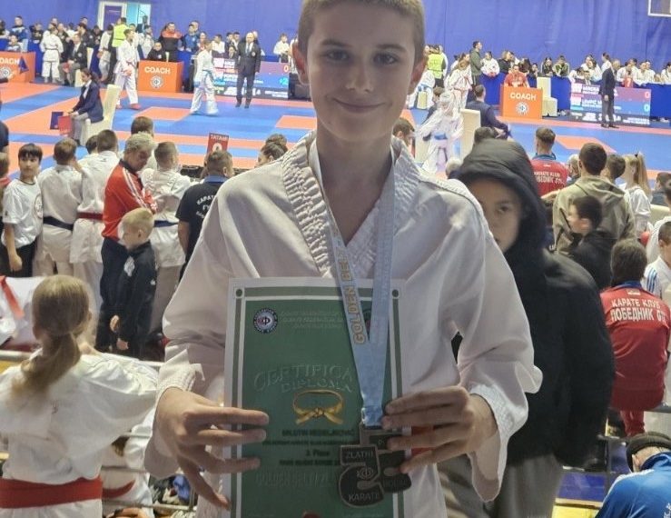 Bronza za Milutina Nedeljkovića na turniru „Zlatni pojas“ u Čačku