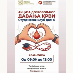 Akcija dobrovoljnog davanja krvi danas&hellip;