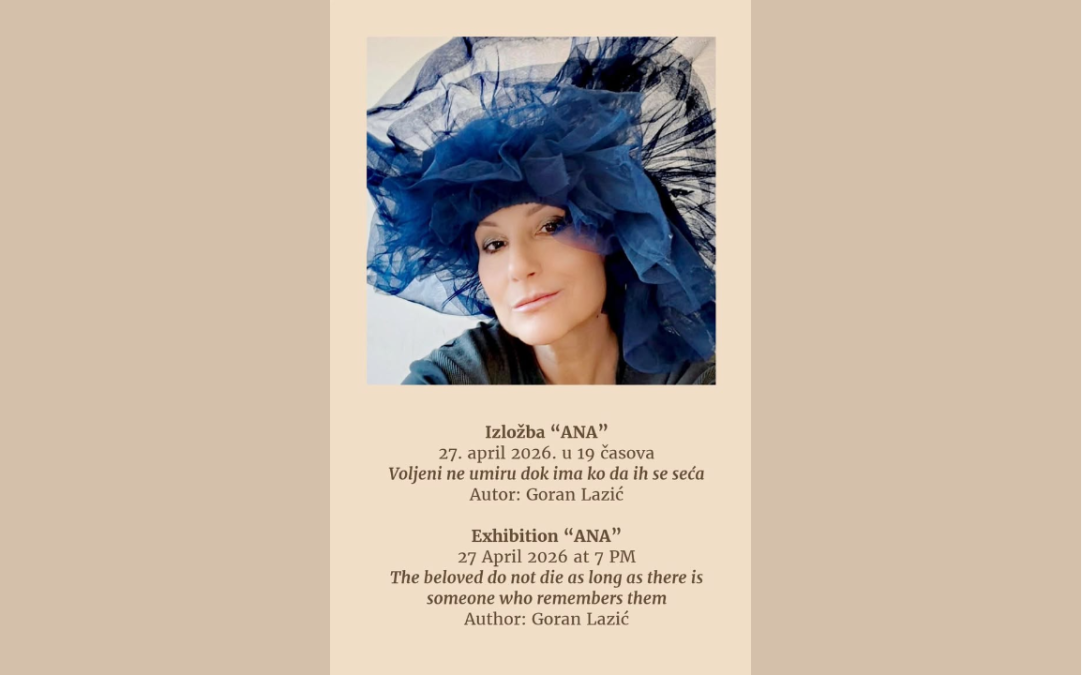 Izložba Gorana Lazića posvećena Aleksandri Negovanović večeras u Evropskoj kući
