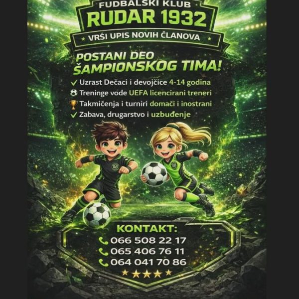 FK Rudar prima nove članove