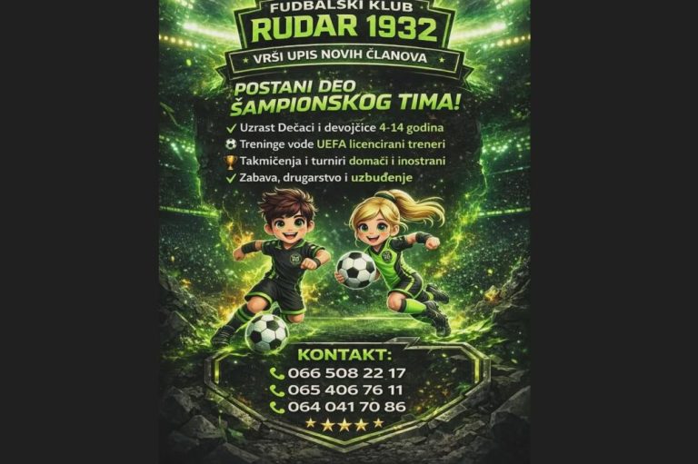 FK Rudar prima nove članove