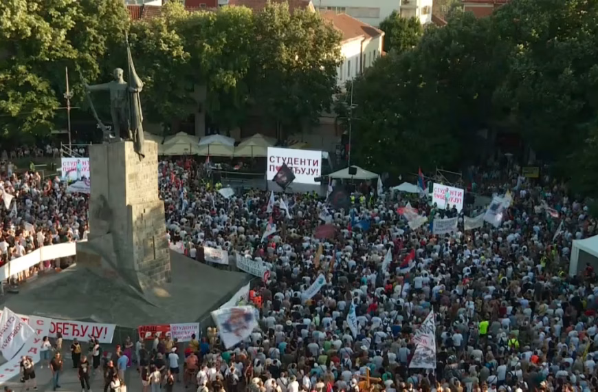 Sa Vidovdanskog studentskog skupa u Kraljevu: Kosovo u fokusu, „bliži se kraj vladavini SNS“