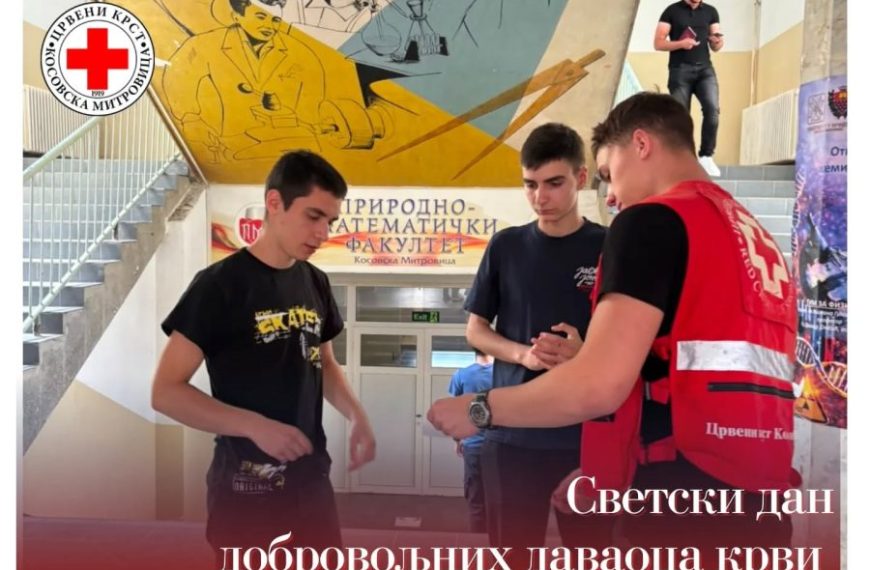 U mitrovičkim školama obeležen Svetski dan dobrovoljnih davalaca krvi