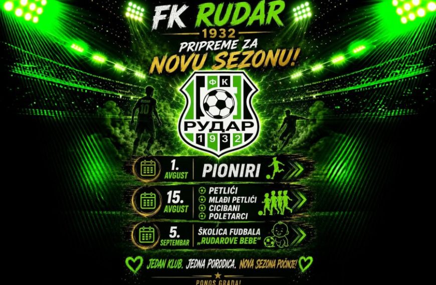Počinje nova sezona za FK Rudar: Sve mlađe selekcije ponovo na terenu