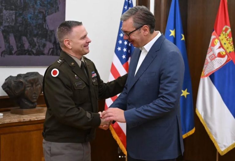 Vučić sa komandantom Nacionalne garde Ohaja o situaciji na Kosovu